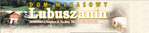 nocleg,kwatera,pensjonat - Sosn�wka k/Karpacza. Powr�t na stron� g��wn�