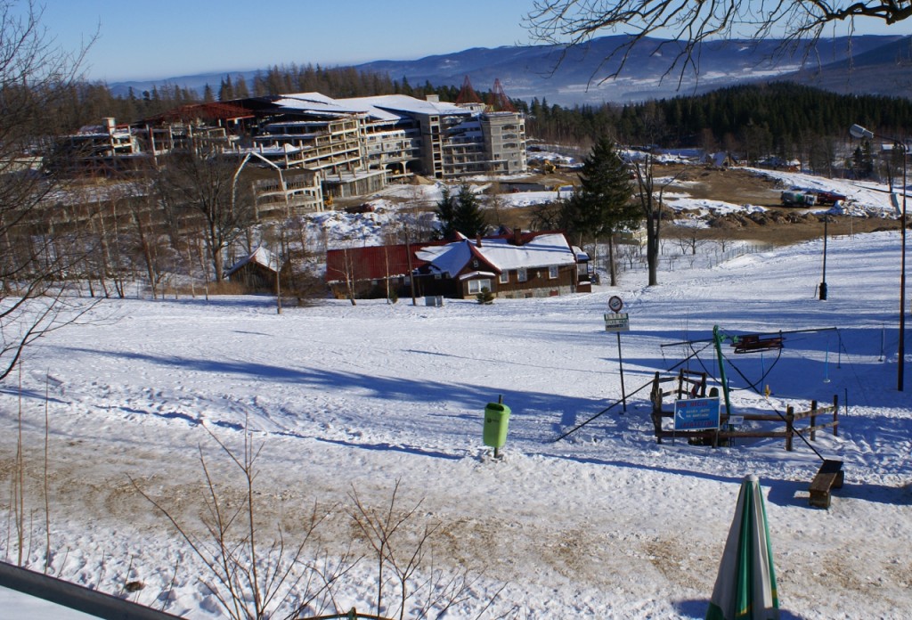 Zdjcie z budowy Hotelu Gobiewski