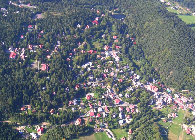 Karpacz z lotu ptaka